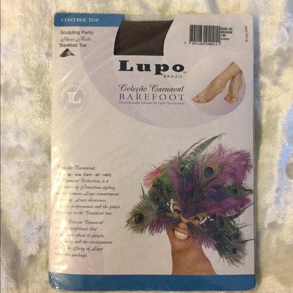 Lupo Toeless Hose Bundle Sheer Nude BRONZE - Picture 3 of 6
